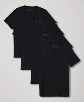 Organic Cool Stretch V-Neck Undershirt 4-Pack