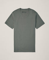 Organic Luxe Stretch Jersey Slim V-Neck Tee