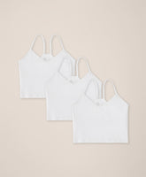 Organic Everyday Shelf Bra Cropped Camisole 3-Pack