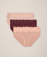 Organic Lace Waist Brief 3-Pack