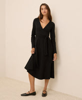 Organic Fit & Flare Wrap Dress