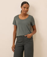 Organic Softspun Scoop Neck Tee