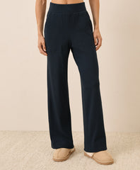 Organic Easy Rib Wide Leg Lounge Pant