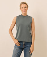 Organic Airplane Mock Neck Shell