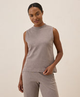 Organic Airplane Mock Neck Shell