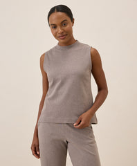 Organic Airplane Mock Neck Shell