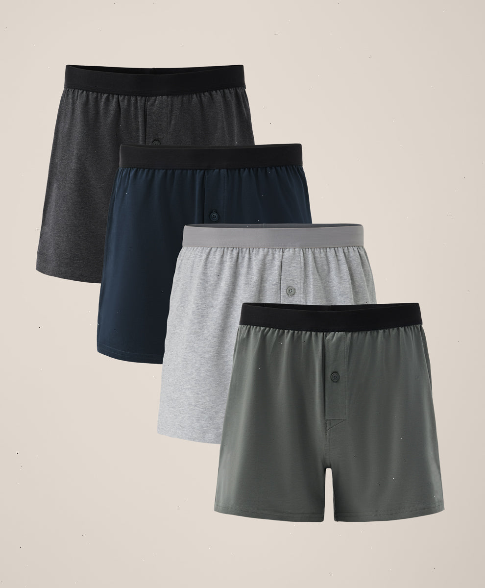 Organic Everyday Knit Boxer 4-Pack
