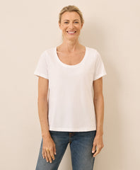 Organic Softspun Scoop Neck Tee