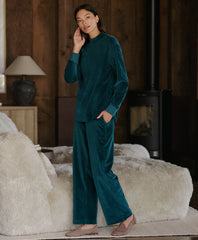 Organic Pure Velour Wide Leg Pant