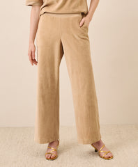 Organic Pure Velour Wide Leg Pant