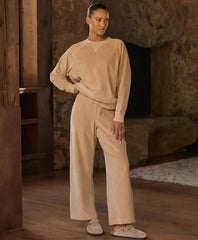 Organic Pure Velour Wide Leg Pant