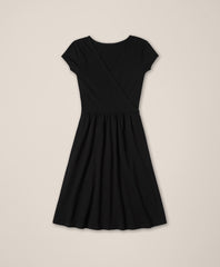 Organic Fit & Flare Crossover Dress