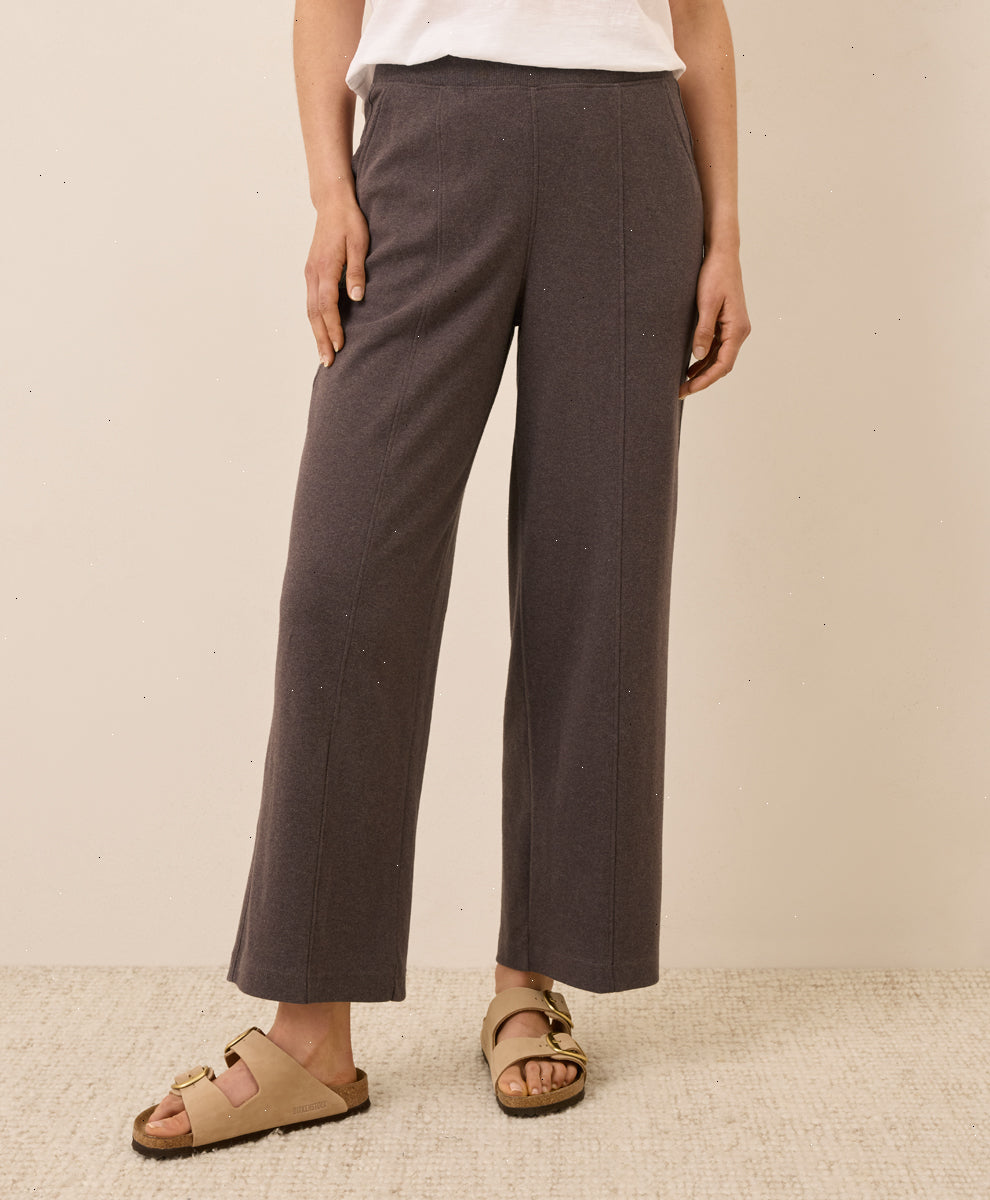 Organic Airplane Pintuck Wide Leg Pant