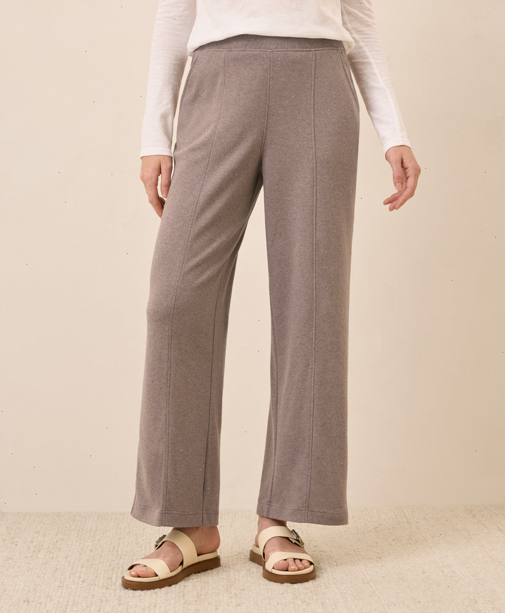 Organic Airplane Pintuck Wide Leg Pant