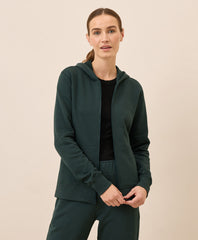 Organic Brushed Fleece Zip Hoodie