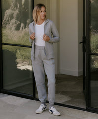 Organic Brushed Fleece Zip Hoodie